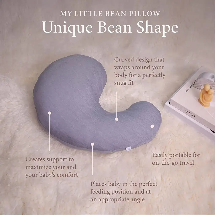 Pharmedoc My Little Bean Nursing Pillow -
Dark Grey Cooling Fabric