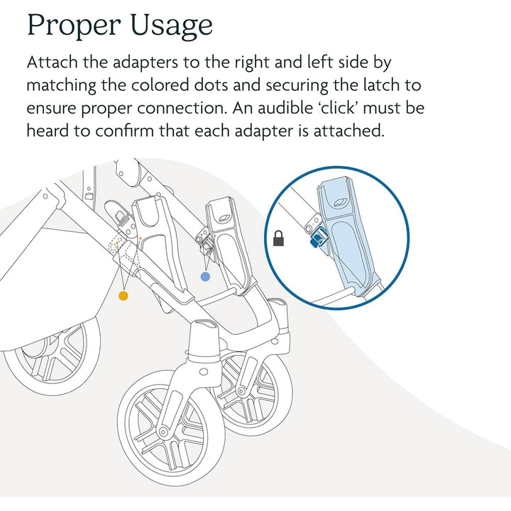Uppababy Vista V2 Lower Adapters for Car Seats