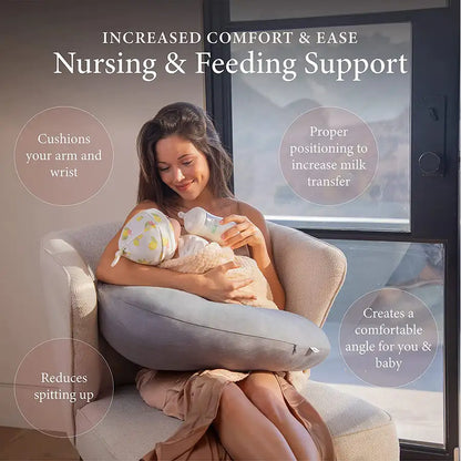 Pharmedoc My Little Bean Nursing Pillow -
Dark Grey Cooling Fabric