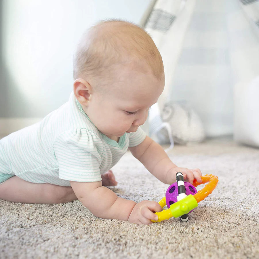 Sassy Spin & Chew Flexible Ring Rattle Sassy Spin & Chew Flexible Ring Rattle