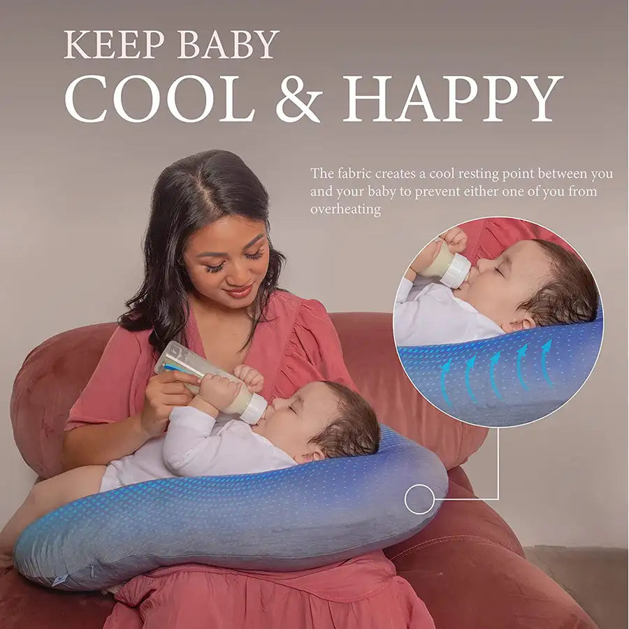Pharmedoc My Little Bean Nursing Pillow -
Dark Grey Cooling Fabric