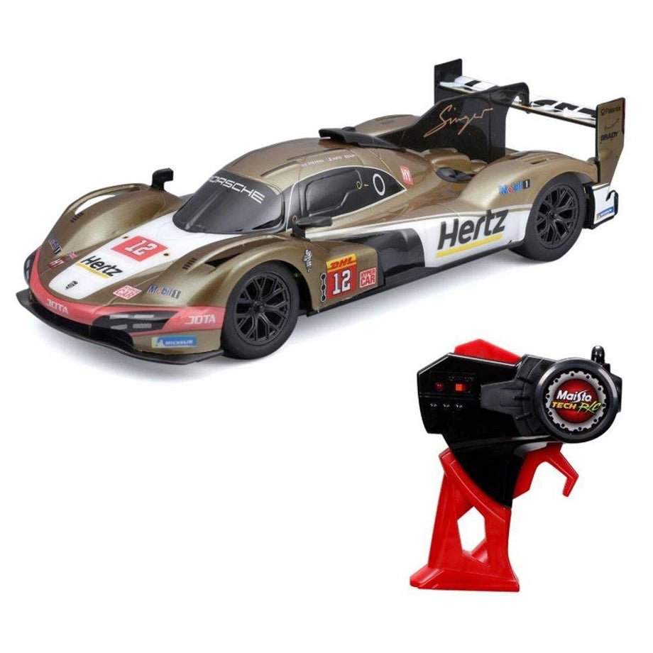 Maisto Tech Porsche 963 #12 Hertz Team Jota RC Car (1:24, Gold/Black)