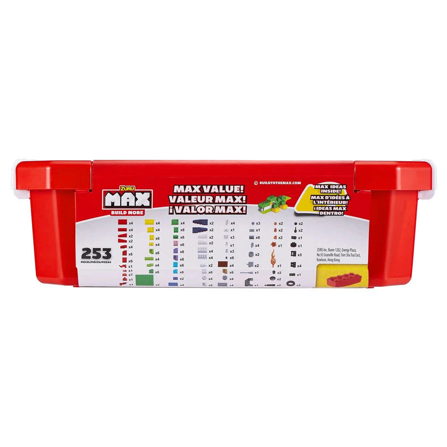 Zuru Max Build More Construction Value Brick 253 Bricks, 6 Pcs Bulk