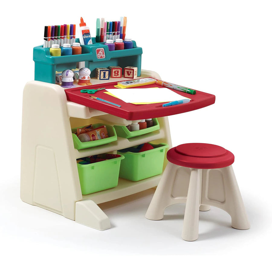 Step2 Flip-Doodle Easel Desk W/Stool
