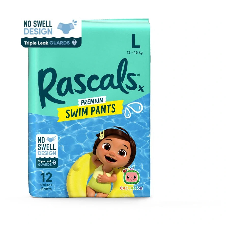 Rascals Premium Cocomelon Swim Pants Large (12 Count)
