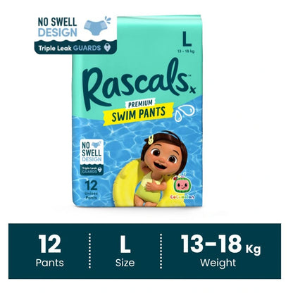 Rascals Premium Cocomelon Swim Pants Large (12 Count)
