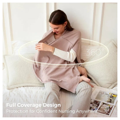 Momcozy Nursing Cover for Breastfeeding (Brown)