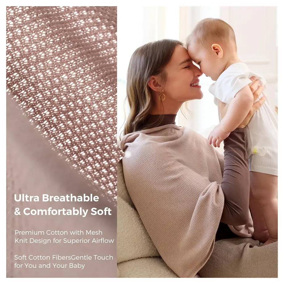 Momcozy Nursing Cover for Breastfeeding (Brown)