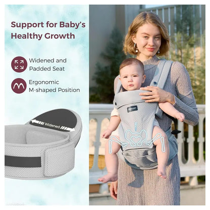 Momcozy Carrier With Hip Seat (Grey)