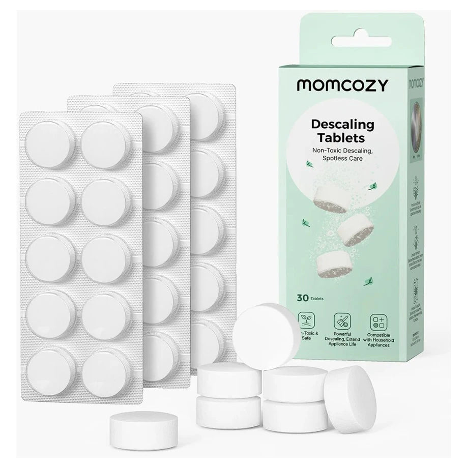 Momcozy Offical Descaling Tablets, Compatible KleanPal Pro Baby Bottle Washer - 30 Tablets