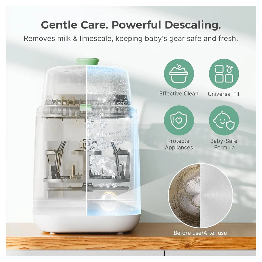 Momcozy Offical Descaling Tablets, Compatible KleanPal Pro Baby Bottle Washer - 30 Tablets