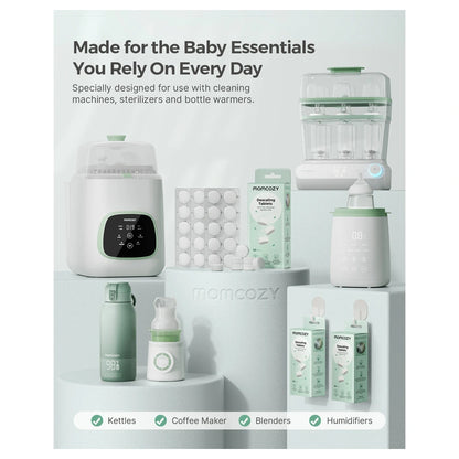Momcozy Offical Descaling Tablets, Compatible KleanPal Pro Baby Bottle Washer - 30 Tablets