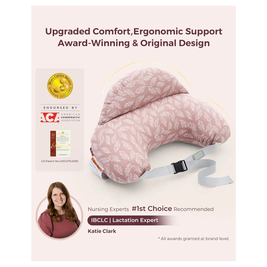 Momcozy Multifunctional and Adjustable Nursing Pillow (Light Pink)