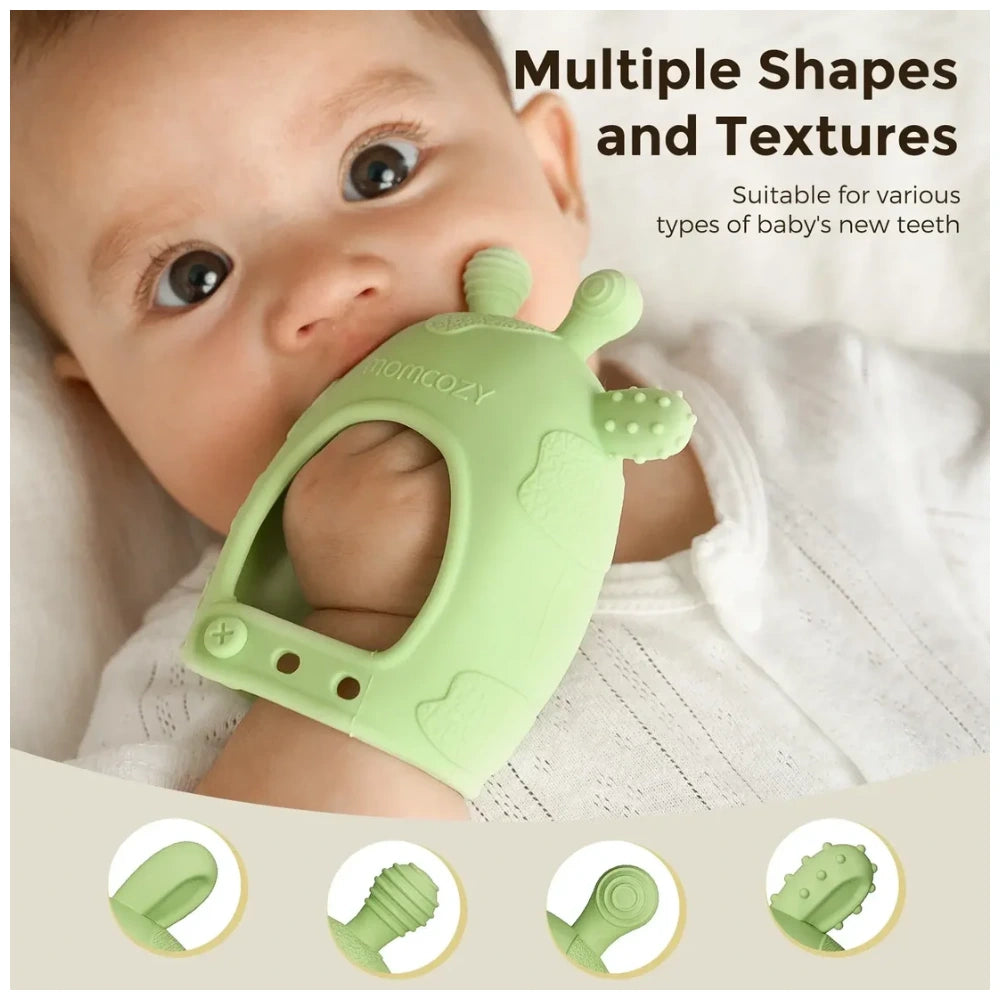 Momcozy Baby Teething Mitten Toy for Infants