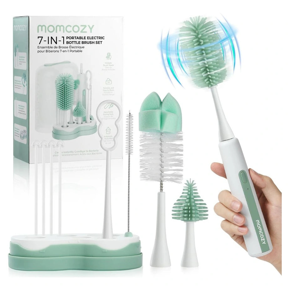 Momcozy 7-in-1 Portable Electric Bottle Brush