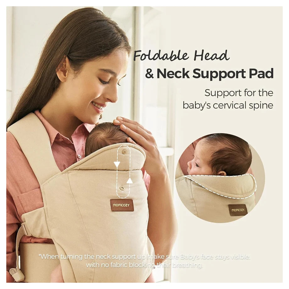 Momcozy Newborn Baby Carrier - Khaki