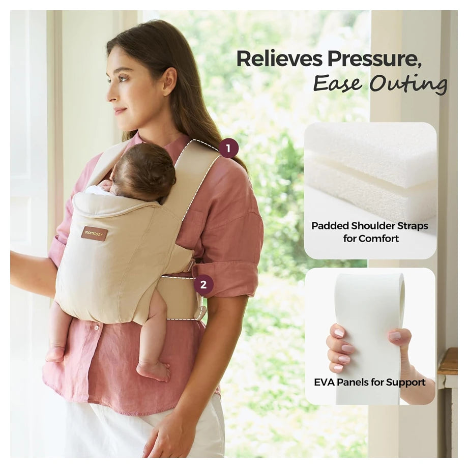 Momcozy Newborn Baby Carrier - Khaki