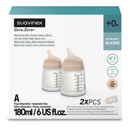 Suavinex Breastfeeding Bottle 180ml Light 2X