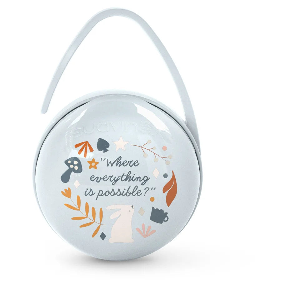 Suavinex Soother Holder Duo Wonderland (Light Blue)