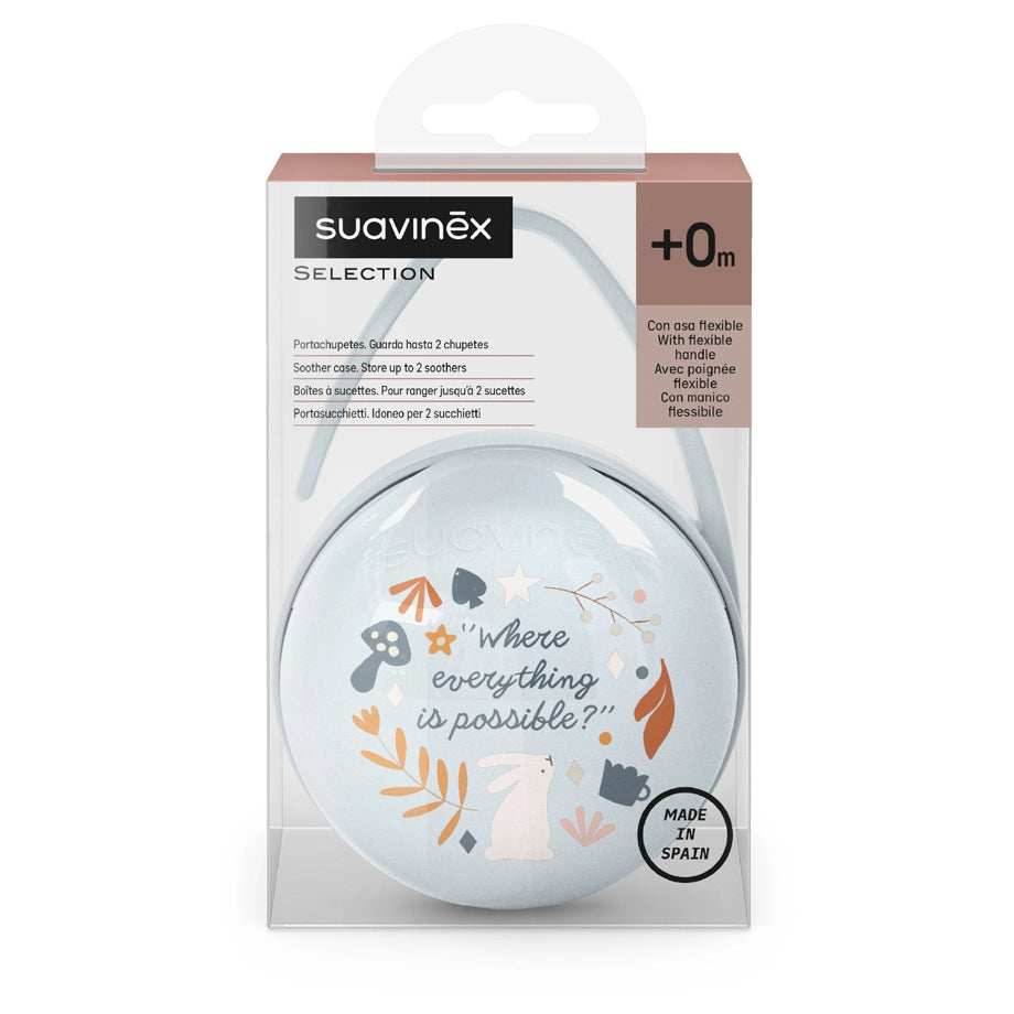 Suavinex Soother Holder Duo Wonderland (Light Blue)