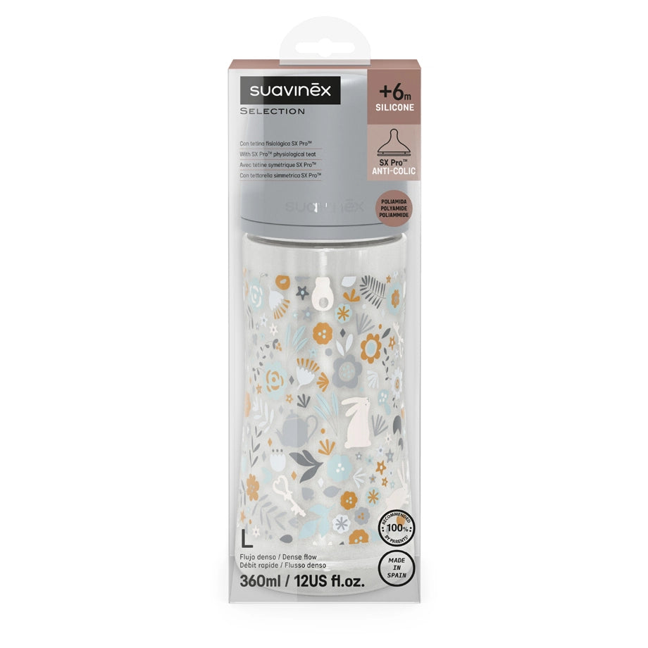 Suavinex 360 Feeding Bottle Wonderland Liberty (Blue)