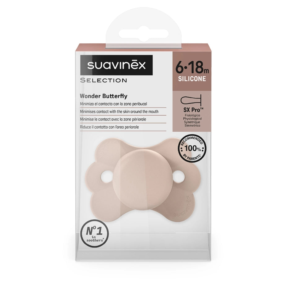 Suavinex Physio Soother 6–18M Butterfly (Pink)