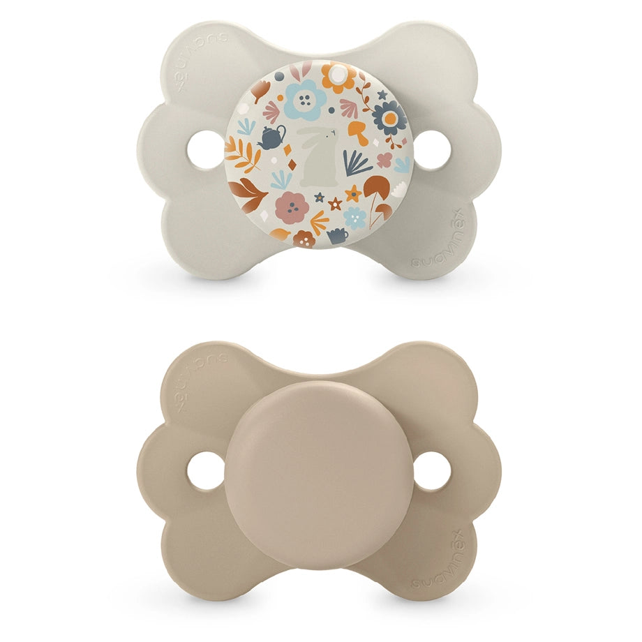 Suavinex Physio Soother 6–18M 2 Pack Butterfly (Beige)