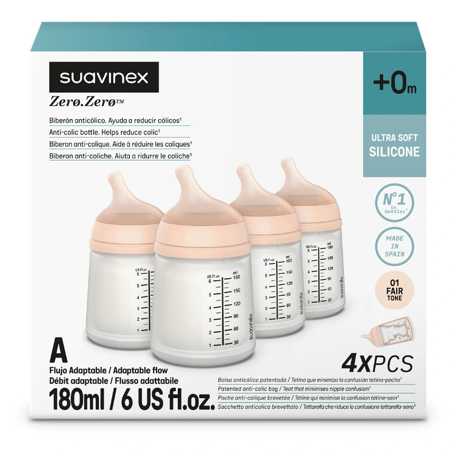 Suavinex Breastfeeding Bottle 180ml Fair 4X