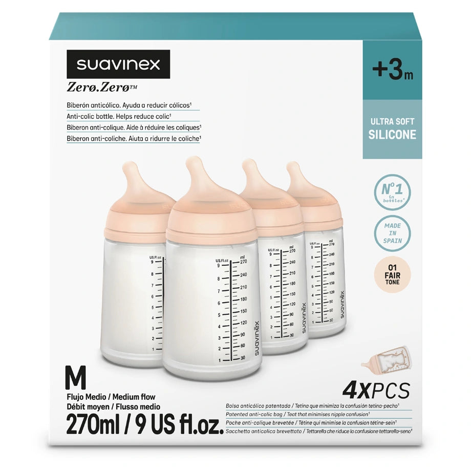 Suavinex Breastfeeding Bottle 270ml Fair 4X