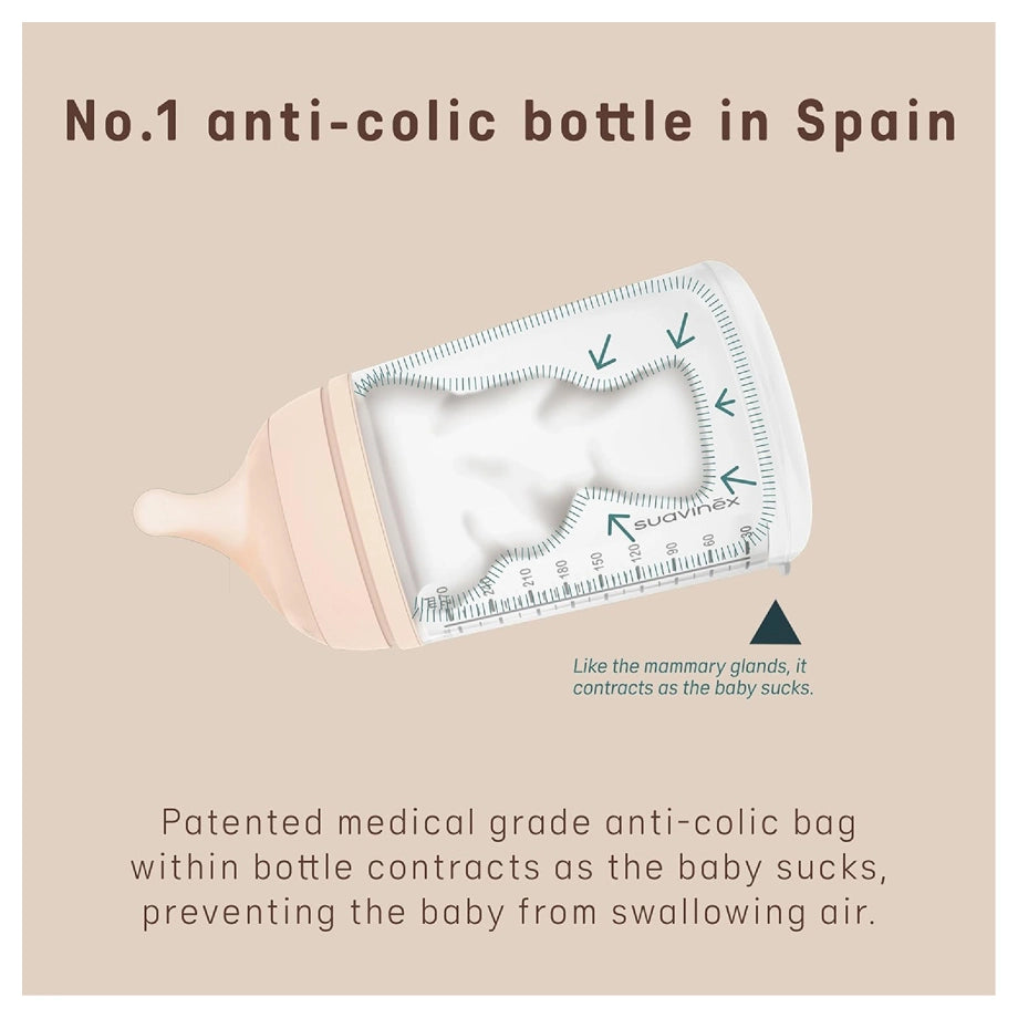 Suavinex Breastfeeding Bottle 270ml Fair 4X
