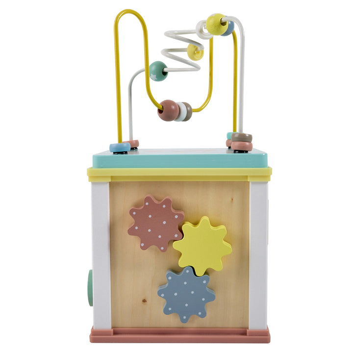 Eurekakids Multi-Activity Wooden Play Cube Educational Toy