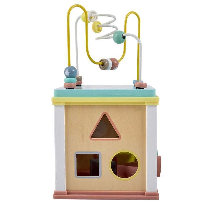 Eurekakids Multi-Activity Wooden Play Cube Educational Toy