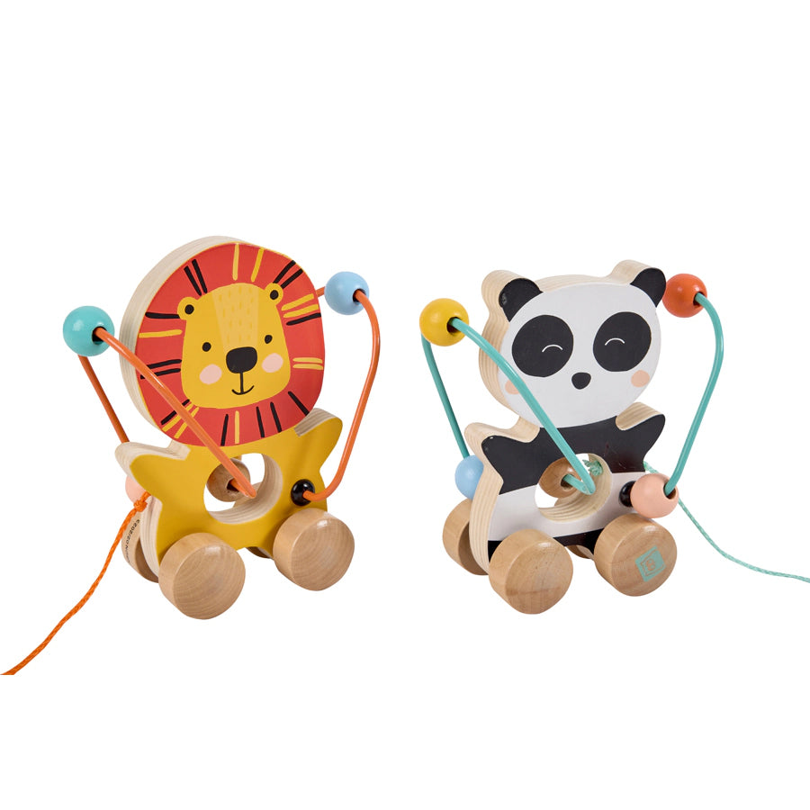 Eurekakids Mini Looping Push & Pull Wooden Toy - Lion Eurekakids Mini Looping Push & Pull Wooden Toy - Lion
