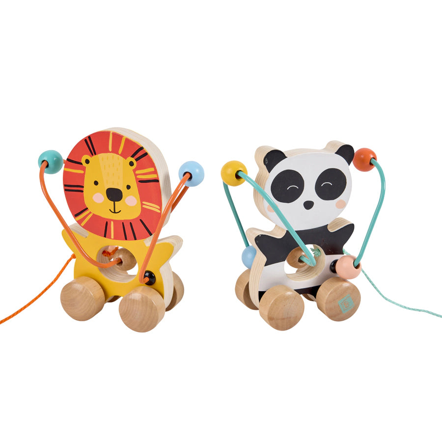 Eurekakids Mini Looping Push & Pull Wooden Toy - Lion Eurekakids Mini Looping Push & Pull Wooden Toy - Lion