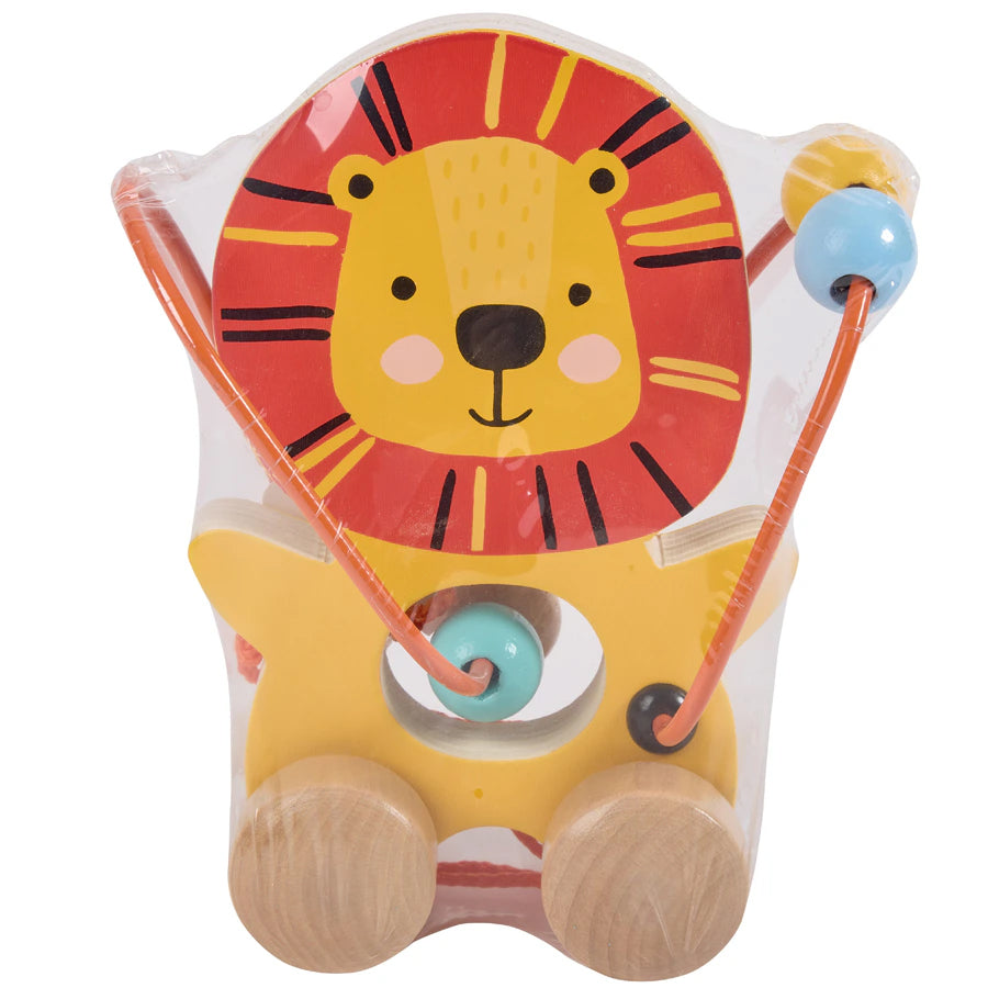 Eurekakids Mini Looping Push & Pull Wooden Toy - Lion Eurekakids Mini Looping Push & Pull Wooden Toy - Lion