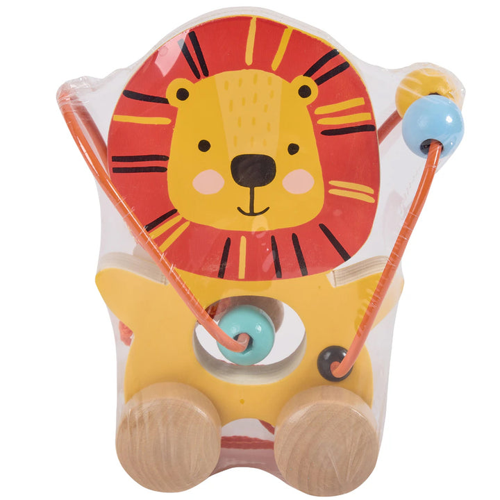 Eurekakids Mini Looping Push & Pull Wooden Toy - Lion