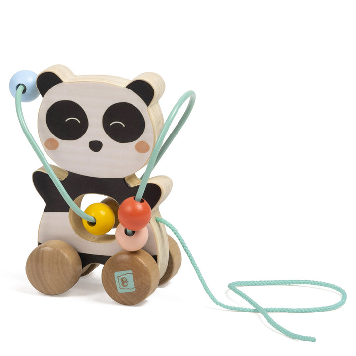 Eurekakids Mini Looping Push & Pull Wooden Toy - Panda