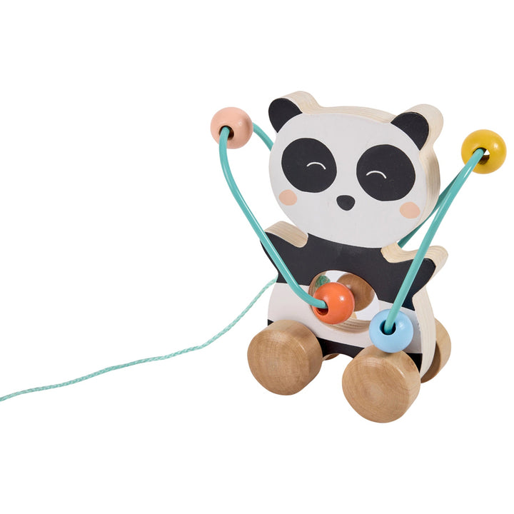 Eurekakids Mini Looping Push & Pull Wooden Toy - Panda