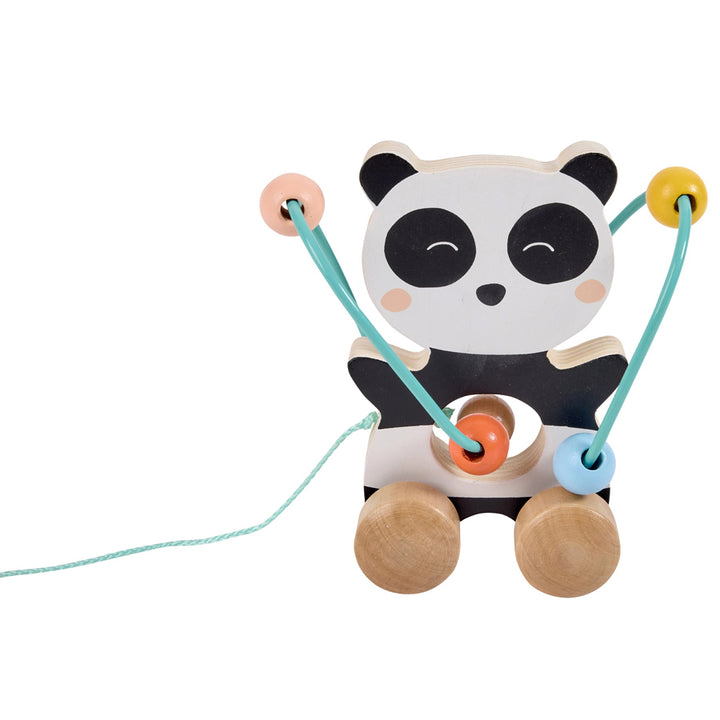 Eurekakids Mini Looping Push & Pull Wooden Toy - Panda