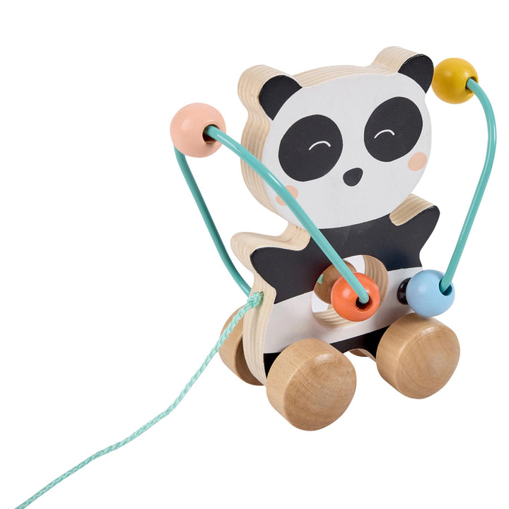 Eurekakids Mini Looping Push & Pull Wooden Toy - Panda
