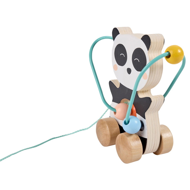 Eurekakids Mini Looping Push & Pull Wooden Toy - Panda