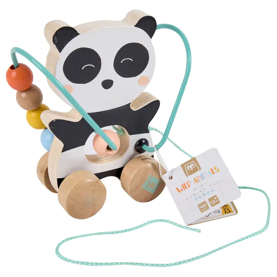 Eurekakids Mini Looping Push & Pull Wooden Toy - Panda Eurekakids Mini Looping Push & Pull Wooden Toy - Panda
