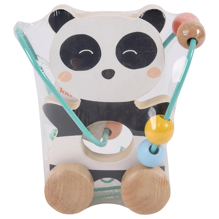 Eurekakids Mini Looping Push & Pull Wooden Toy - Panda