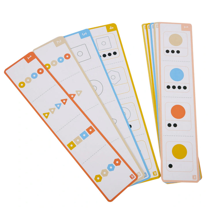 Eurekakids Geo Animals Wooden Stacking Toy with Activity Cards