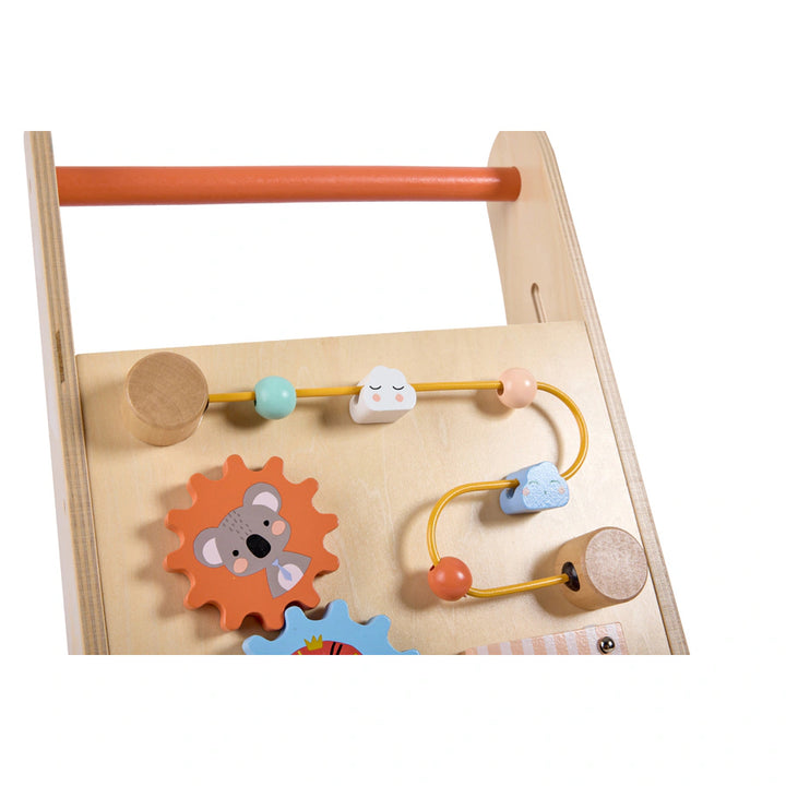 Eurekakids Safari Wooden Baby Activity Walker w/ Xylophone
