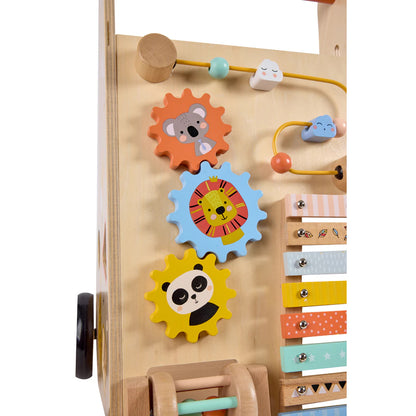 Eurekakids Safari Wooden Baby Activity Walker w/ Xylophone