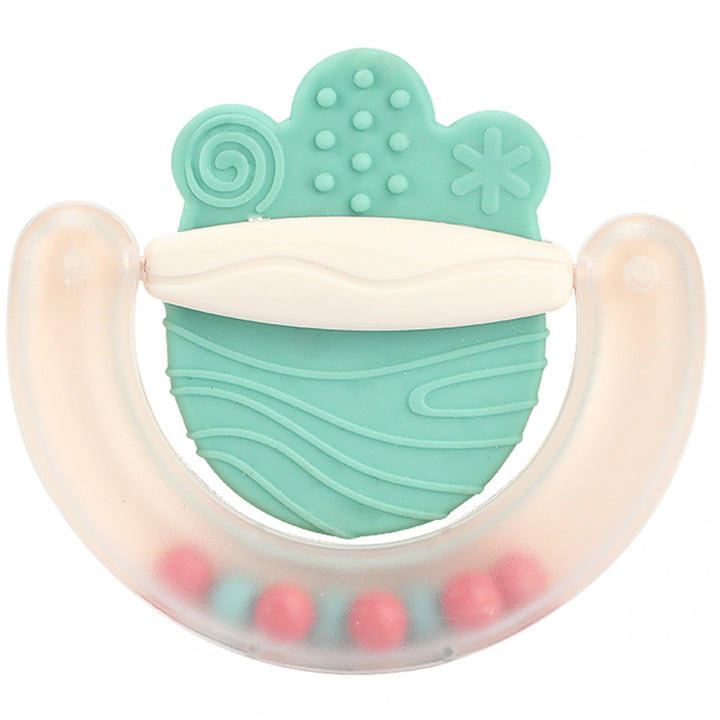 Eurekakids Silicone Baby Teether and Rattles, BPA Free 4pcs