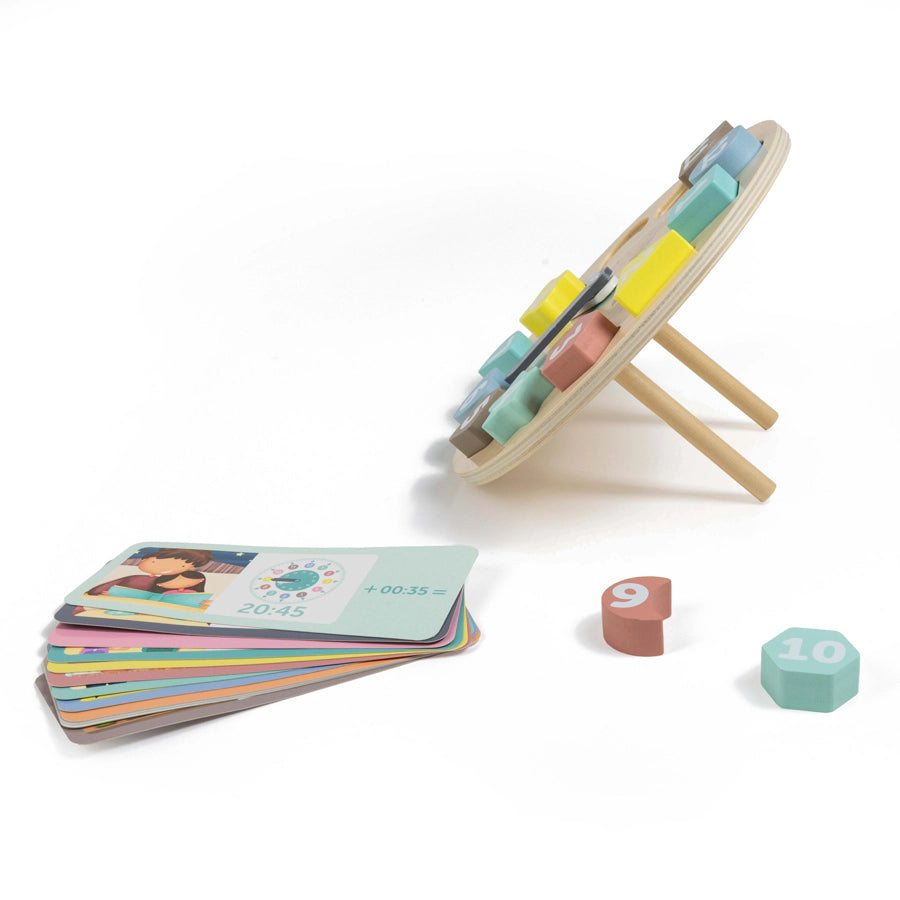 لغز ساعة خشبية مع بطاقات أنشطة من يوريكا كيدز لغز ساعة خشبية مع بطاقات أنشطة من يوريكا كيدز