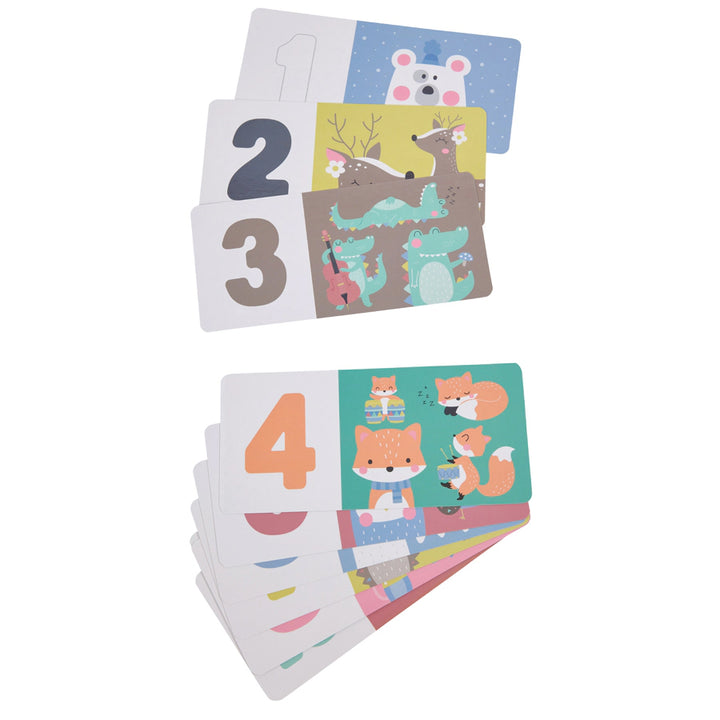 Eurekakids Wooden Numbers Puzzle with Activity Cards
