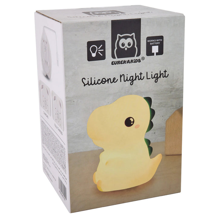 Eurekakids Silicone Night Light for Kids - Dinosaur